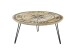 Couchtisch >NEVIS< in Kompass-Motiv, Mango Massivholz - 90x46x90cm (BxHxT)