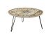 Couchtisch >NEVIS< in Kompass-Motiv, Mango Massivholz - 90x46x90cm (BxHxT)