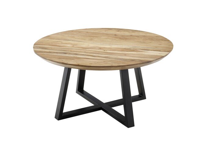 Couchtisch >SAFAGA< in Akazie natur, Massivholz  - 90x45x90cm (BxHxT)