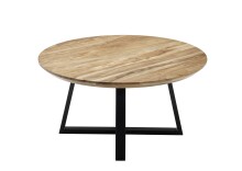 Couchtisch >SAFAGA< in Akazie natur, Massivholz  - 90x45x90cm (BxHxT)