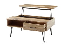 Couchtisch >MUSTIQUE< in holzfarben, Akazie natur massiv - 110x50x72cm (BxHxT)