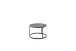 Satztisch >CHESTER< (2er-Set) schwarz, Metall/ Glas -  74/42/74 cm + 55/35/55 cm  (BxHxT)