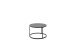 Satztisch >CHESTER< (2er-Set) schwarz, Metall/ Glas -  74/42/74 cm + 55/35/55 cm  (BxHxT)