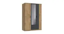 Drehtürenschrank >TEXEL< in PLANKENEICHE Dekor...