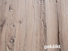 Esstisch >Dublin I< in Eiche/gekälkt aus Massivholz - 300x76x120cm (BxHxT)