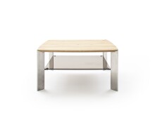 Couchtisch >NELIA< mit Glas-Ablage, Eiche,...