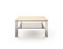 Couchtisch >NELIA< mit Glas-Ablage, Eiche,...