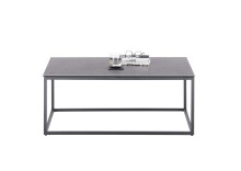 Couchtisch >VARNA< in anthrazit, Glas-Keramik / Metall - 100x40x60cm (BxHxT)