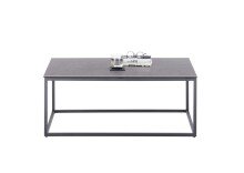 Couchtisch >VARNA< in anthrazit, Glas-Keramik / Metall - 100x40x60cm (BxHxT)
