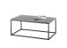 Couchtisch >VARNA< in anthrazit, Glas-Keramik / Metall - 100x40x60cm (BxHxT)