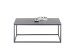 Couchtisch >VARNA< in anthrazit, Glas-Keramik / Metall - 100x40x60cm (BxHxT)