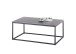 Couchtisch >VARNA< in anthrazit, Glas-Keramik / Metall - 100x40x60cm (BxHxT)