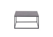 Couchtisch >VARNA< in anthrazit, Glas-Keramik/ Metall - 75x40x75cm (BxHxT)