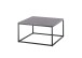 Couchtisch >VARNA< in anthrazit, Glas-Keramik/ Metall - 75x40x75cm (BxHxT)