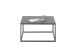 Couchtisch >VARNA< in anthrazit, Glas-Keramik/ Metall - 75x40x75cm (BxHxT)