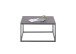 Couchtisch >VARNA< in anthrazit, Glas-Keramik/ Metall - 75x40x75cm (BxHxT)