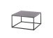 Couchtisch >VARNA< in anthrazit, Glas-Keramik/ Metall - 75x40x75cm (BxHxT)