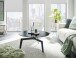 Couchtisch >BUENA VISTA< in grau, Glas-Keramik / Metall - 38x80cm (HxD)