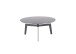Couchtisch >BUENA VISTA< in grau, Glas-Keramik / Metall - 38x80cm (HxD)