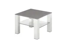 Couchtisch >PUNO< in anthrazit, Glas-Keramik /...