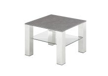Couchtisch >PUNO< in anthrazit, Glas-Keramik /...