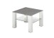 Couchtisch >PUNO< in anthrazit, Glas-Keramik / Edelstahl - 60x43x60cm (BxHxT)