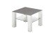 Couchtisch >PUNO< in anthrazit, Glas-Keramik / Edelstahl - 60x43x60cm (BxHxT)