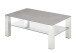 Couchtisch >PUNO< in grau, Glas-Keramik / Edelstahl - 110x43x70cm (BxHxT)