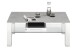 Couchtisch >PUNO< in grau, Glas-Keramik / Edelstahl - 110x43x70cm (BxHxT)