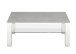 Couchtisch >PUNO< in grau, Glas-Keramik / Edelstahl - 110x43x70cm (BxHxT)