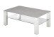 Couchtisch >PUNO< in grau, Glas-Keramik / Edelstahl - 110x43x70cm (BxHxT)