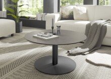 Couchtisch >TARTU< in anthrazit, Glas-Keramik /...