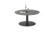 Couchtisch >TARTU< in anthrazit, Glas-Keramik / Metall - 38x80cm (HxD)