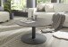 Couchtisch >TARTU< in anthrazit, Glas-Keramik / Metall - 38x80cm (HxD)