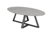 Couchtisch >ELBING< in grau, Glas-Keramik / Metall...