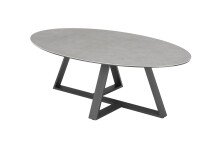 Couchtisch >ELBING< in grau, Glas-Keramik / Metall...