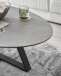 Couchtisch >ELBING< in grau, Glas-Keramik / Metall - 120x38x70cm (BxHxT)