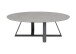 Couchtisch >ELBING< in grau, Glas-Keramik / Metall - 120x38x70cm (BxHxT)