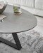 Couchtisch >ELBING< in grau, Glas-Keramik / Metall - 120x38x70cm (BxHxT)