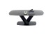 Couchtisch >MALANGO< in anthrazit, Glas-Keramik / Metall - 120x43x70cm (BxHxT)