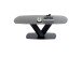 Couchtisch >MALANGO< in anthrazit, Glas-Keramik / Metall - 120x43x70cm (BxHxT)