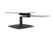 Couchtisch >SUSAKI< in schwarz, Glas-Keramik / Metall - 74x42x74cm (BxHxT)