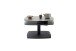 Couchtisch >SUSAKI< in schwarz, Glas-Keramik / Metall - 74x42x74cm (BxHxT)