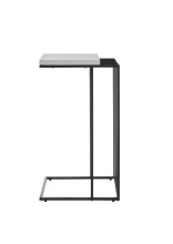 Beistelltisch >JUBA< in weiss, Holzwerkstoff/ Metall - 40x70x35cm (BxHxT)