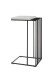Beistelltisch >JUBA< in weiss, Holzwerkstoff/ Metall - 40x70x35cm (BxHxT)