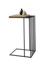 Beistelltisch >JUBA< in Eiche, Massivholz / Metall - 40x70x35cm (BxHxT)