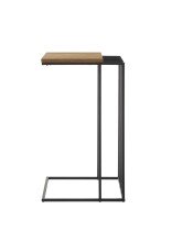 Beistelltisch >JUBA< in Eiche, Massivholz / Metall - 40x70x35cm (BxHxT)