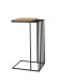 Beistelltisch >JUBA< in Eiche, Massivholz / Metall - 40x70x35cm (BxHxT)