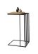 Beistelltisch >JUBA< in Eiche, Massivholz / Metall - 40x70x35cm (BxHxT)