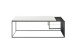 Couchtisch >JUBA< in weiss, Holzwerkstoff / Metall/ Klarglas - 120x40x60 (BxHxT)
